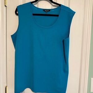 Misook Vibrant Blue Muscle Tee